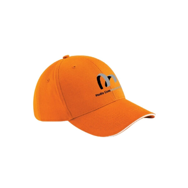 Casquette 6 pans - Orange